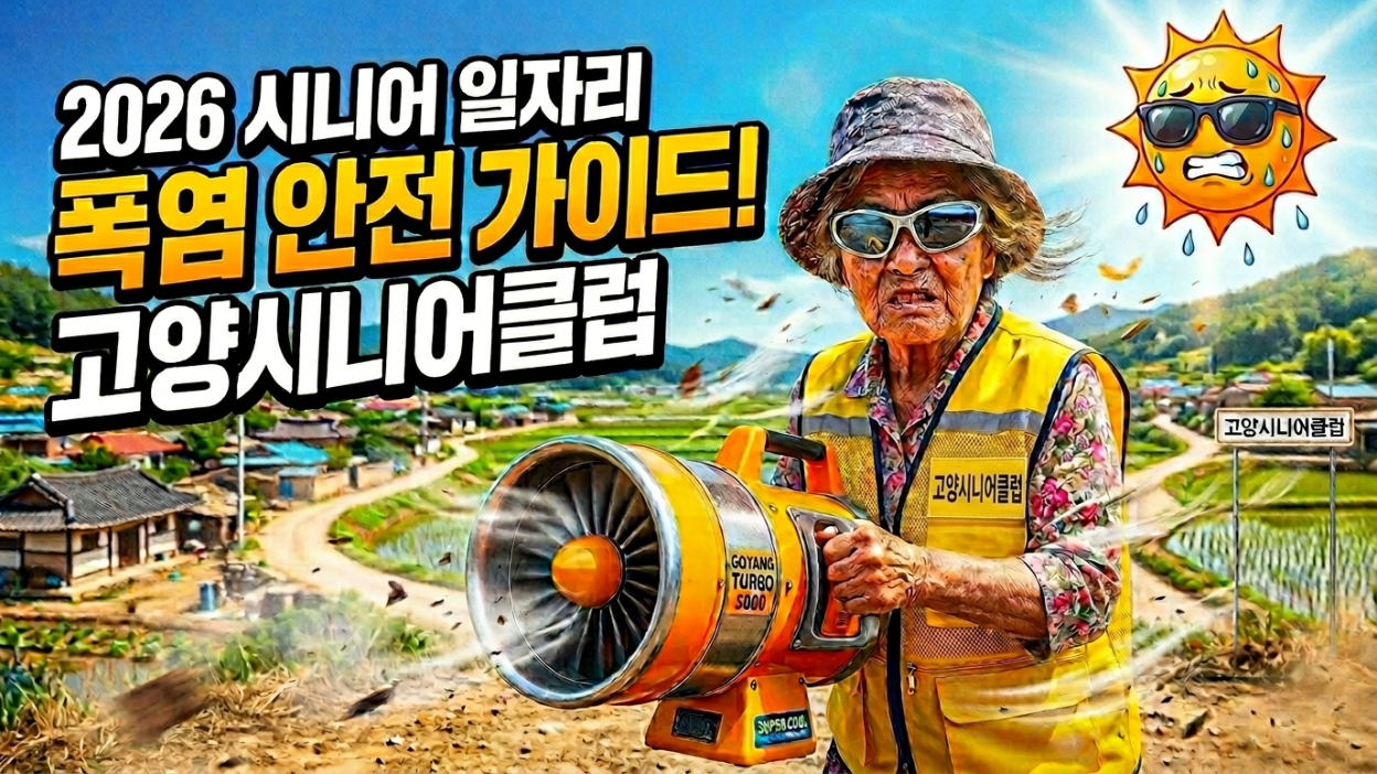 2026년 여름철 혹서기 노인일자리 안전수칙을 안내드립니다. 
